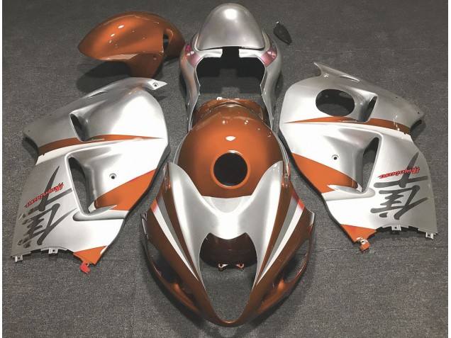 1997-2007 Arancio Lucido & Argento Suzuki GSXR 1300 Carena Moto 1997-2007 Arancio Lucido & Argento Suzuki GSXR 1300 Carena Moto