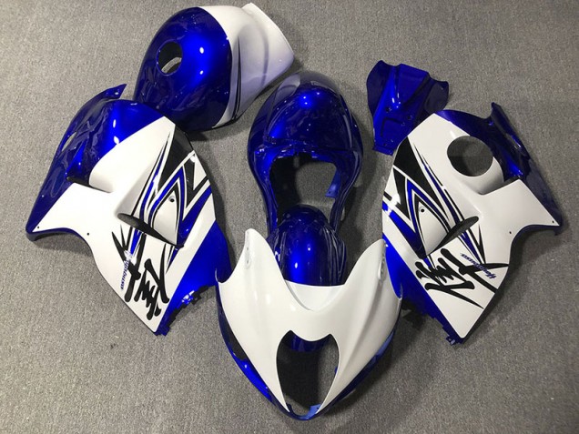 1997-2007 Bianco Lucido & Blu Suzuki GSXR 1300 Carena Moto 1997-2007 Bianco Lucido & Blu Suzuki GSXR 1300 Carena Moto