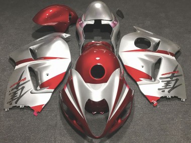1997-2007 Rosso Lucido & Argento Suzuki GSXR 1300 Carena Moto