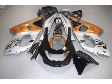 1998-2007 Arancione Lucido Argento & Nero Yamaha YZF600 Carena Moto