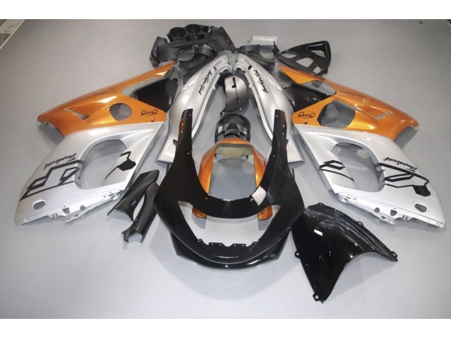 1998-2007 Arancione Lucido Argento & Nero Yamaha YZF600 Carena Moto 1998-2007 Arancione Lucido Argento & Nero Yamaha YZF600 Carena Moto