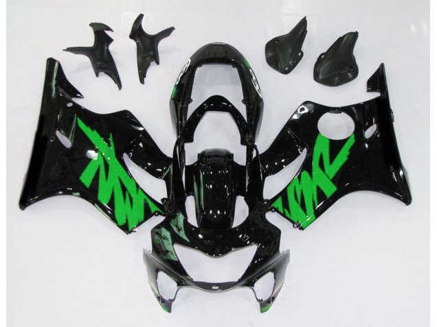 1999-2000 Nero Lucido & Verde Honda CBR600 F4 Carena Moto 1999-2000 Nero Lucido & Verde Honda CBR600 F4 Carena Moto