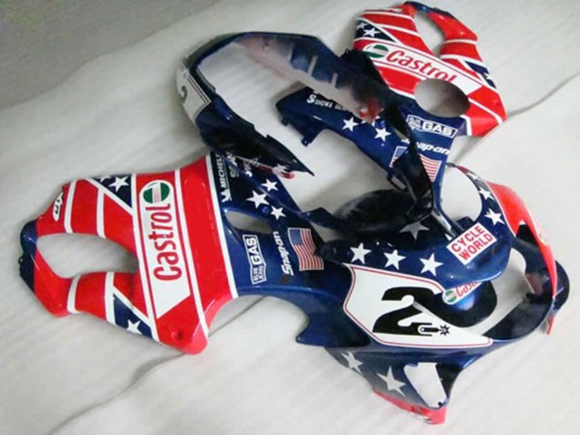 1999-2000 Rosso Castrol Honda CBR600 F4 Carena Moto 1999-2000 Rosso Castrol Honda CBR600 F4 Carena Moto