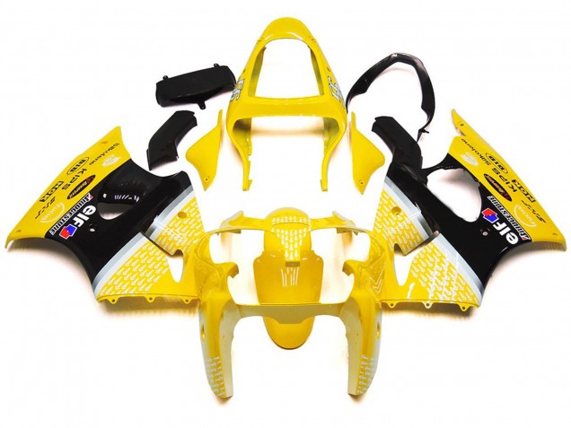 2000-2002 Giallo Lucido 1 Kawasaki ZX6R Carena Moto 2000-2002 Giallo Lucido 1 Kawasaki ZX6R Carena Moto