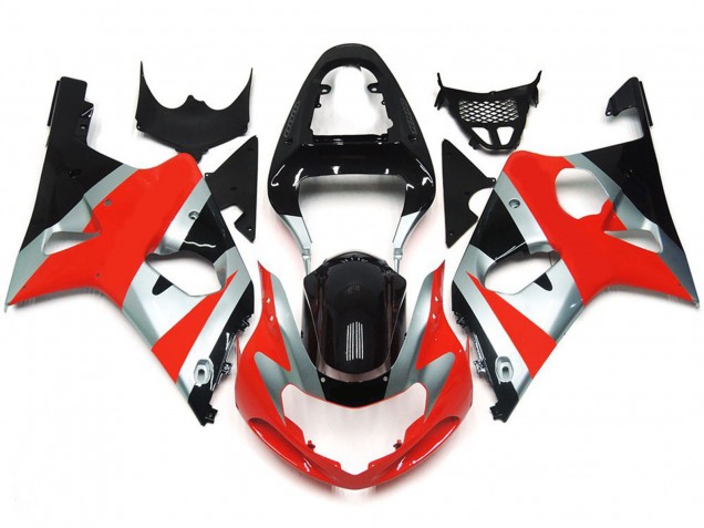 2000-2002 Kit Stile Rosso Lucido OEM Suzuki GSXR 1000 Carena Moto 2000-2002 Kit Stile Rosso Lucido OEM Suzuki GSXR 1000 Carena Moto