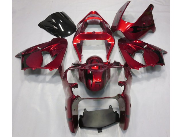 2000-2002 Rosso Metallizzato Kawasaki ZX6R Carena Moto 2000-2002 Rosso Metallizzato Kawasaki ZX6R Carena Moto