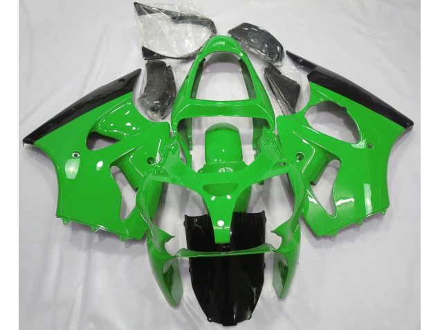 2000-2002 Verde Lucido & Nero Kawasaki ZX6R Carena Moto 2000-2002 Verde Lucido & Nero Kawasaki ZX6R Carena Moto