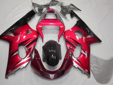 2001-2003 Rosso & Argento Suzuki GSXR 600-750 Carena Moto