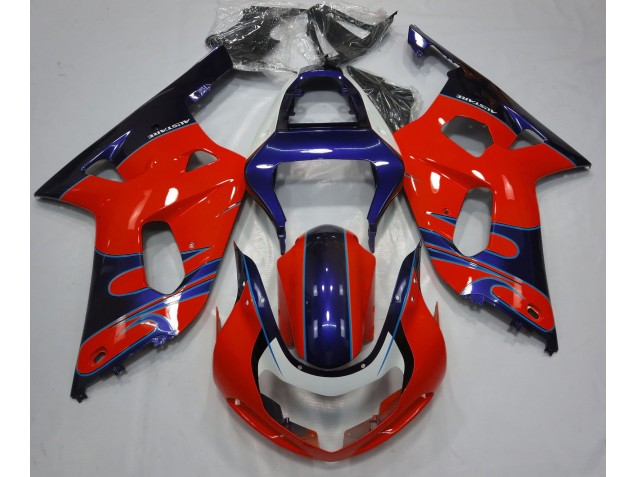 2001-2003 Rosso Lucido & Blu Suzuki GSXR 600-750 Carena Moto 2001-2003 Rosso Lucido & Blu Suzuki GSXR 600-750 Carena Moto