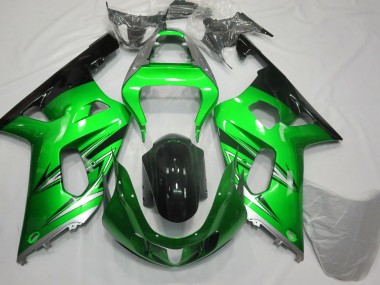 2001-2003 Verde & Argento Suzuki GSXR 600-750 Carena Moto