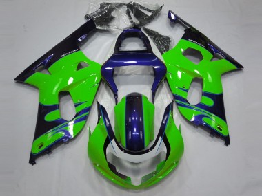 2001-2003 Verde Lucido & Blu Suzuki GSXR 600-750 Carena Moto
