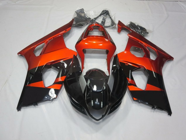 2003-2004 Arancio Bruciato & Nero Suzuki GSXR 1000 Carena Moto 2003-2004 Arancio Bruciato & Nero Suzuki GSXR 1000 Carena Moto