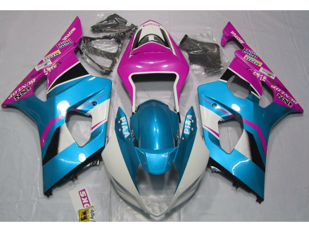 2003-2004 Blu Lucido & Nero Opaco Suzuki GSXR 1000 Carena Moto 2003-2004 Blu Lucido & Nero Opaco Suzuki GSXR 1000 Carena Moto