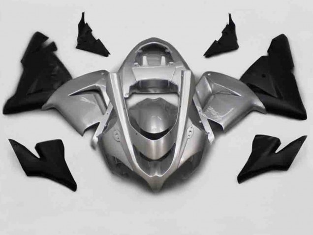 2004-2005 Argento Nero Kawasaki ZX10R Carena Moto 2004-2005 Argento Nero Kawasaki ZX10R Carena Moto