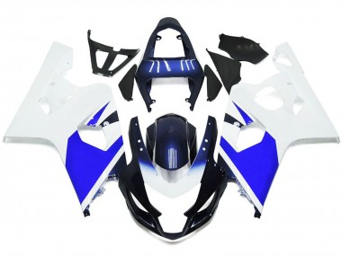 2004-2005 Bianco Brillante & Blu Suzuki GSXR 600-750 Carena Moto