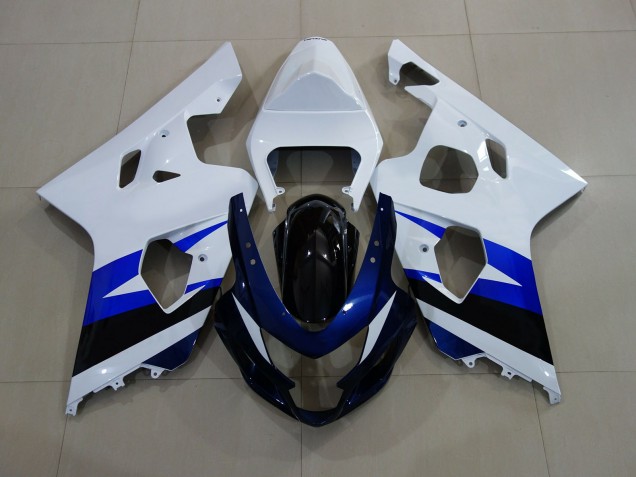 2004-2005 Bianco Lucido & Blu Intenso Suzuki GSXR 600-750 Carena Moto 2004-2005 Bianco Lucido & Blu Intenso Suzuki GSXR 600-750 Carena Moto