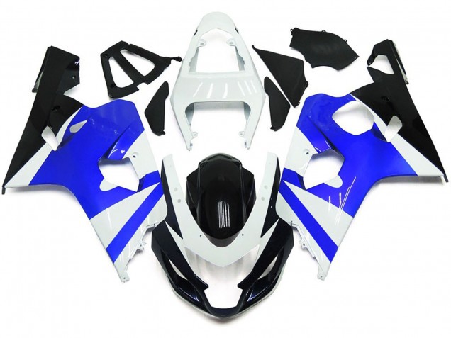 2004-2005 Bianco Lucido & Blu Lucido Suzuki GSXR 600-750 Carena Moto 2004-2005 Bianco Lucido & Blu Lucido Suzuki GSXR 600-750 Carena Moto