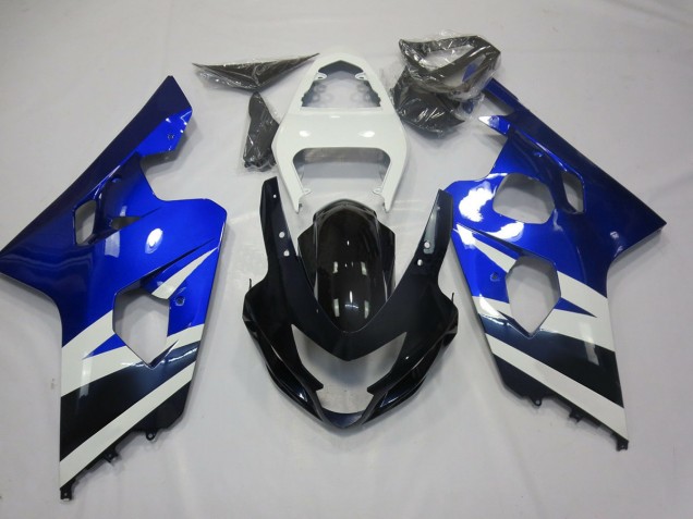 2004-2005 Blu Bianco & Nero Suzuki GSXR 600-750 Carena Moto 2004-2005 Blu Bianco & Nero Suzuki GSXR 600-750 Carena Moto