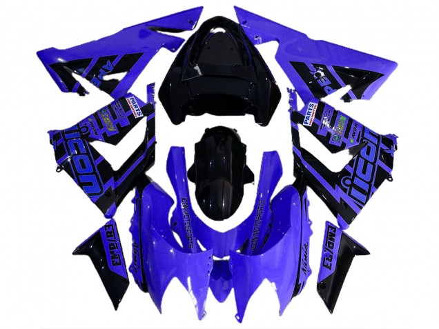 2004-2005 Blu & Nero & Loghi Kawasaki ZX10R Carena Moto