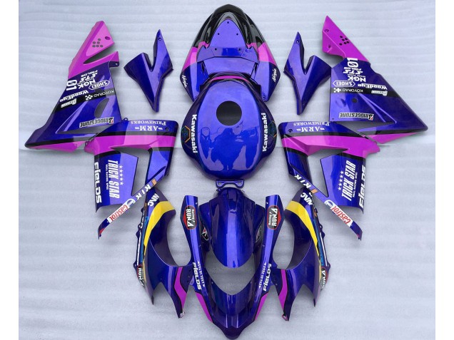 2004-2005 Blu & Rosa Trickstar Kawasaki ZX10R Carena Moto 2004-2005 Blu & Rosa Trickstar Kawasaki ZX10R Carena Moto