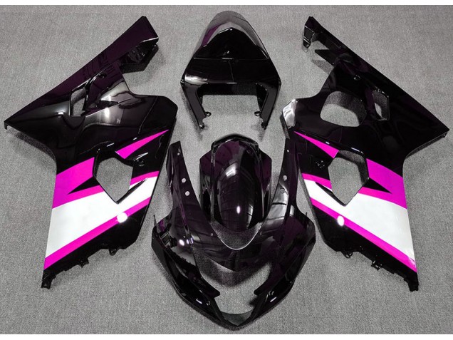 2004-2005 Nero Lucido & Rosa Suzuki GSXR 600-750 Carena Moto 2004-2005 Nero Lucido & Rosa Suzuki GSXR 600-750 Carena Moto
