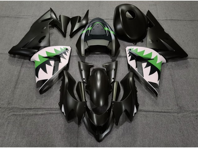 2004-2005 Nero Opaco & Verde Kawasaki ZX10R Carena Moto 2004-2005 Nero Opaco & Verde Kawasaki ZX10R Carena Moto
