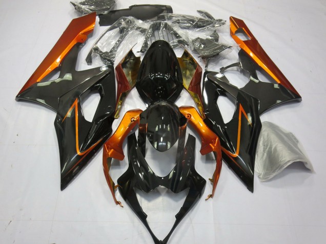 2005-2006 Arancione Bruciato & Nero Suzuki GSXR 1000 Carena Moto 2005-2006 Arancione Bruciato & Nero Suzuki GSXR 1000 Carena Moto