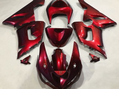 2005-2006 Rosso Metallizzato Kawasaki ZX6R Carena Moto