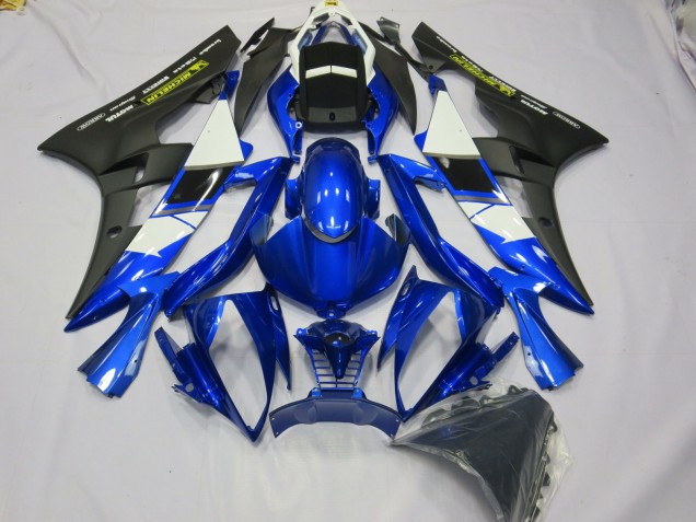 2006-2007 Depp Blu Con Decalcomania Gialla Yamaha R6 Carena Moto 2006-2007 Depp Blu Con Decalcomania Gialla Yamaha R6 Carena Moto