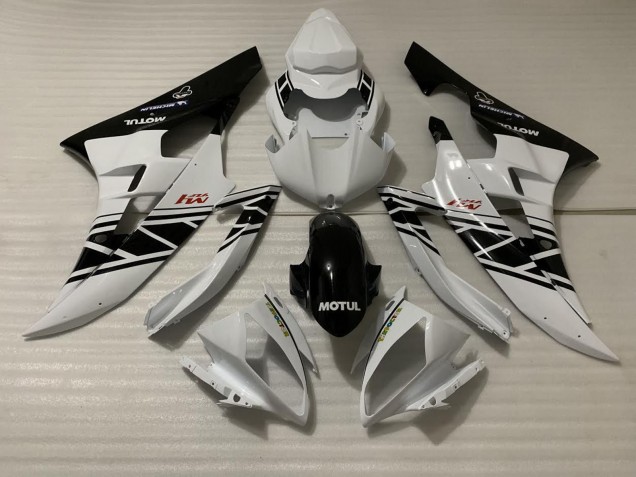 2006-2007 Design Bianco Nero Yamaha R6 Carena Moto 2006-2007 Design Bianco Nero Yamaha R6 Carena Moto