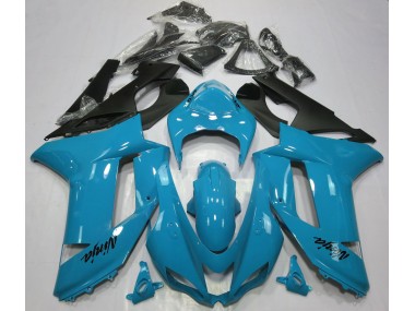2007-2008 Azzurro Lucido Kawasaki ZX6R Carena Moto