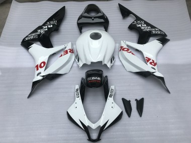 2007-2008 Bianco Lucido & Rosso Repsol Honda CBR600RR Carena Moto