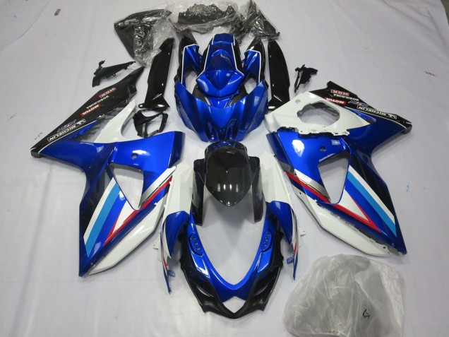 2008-2010 Blu Bianco & Rosso Suzuki GSXR 600-750 Carena Moto 2008-2010 Blu Bianco & Rosso Suzuki GSXR 600-750 Carena Moto