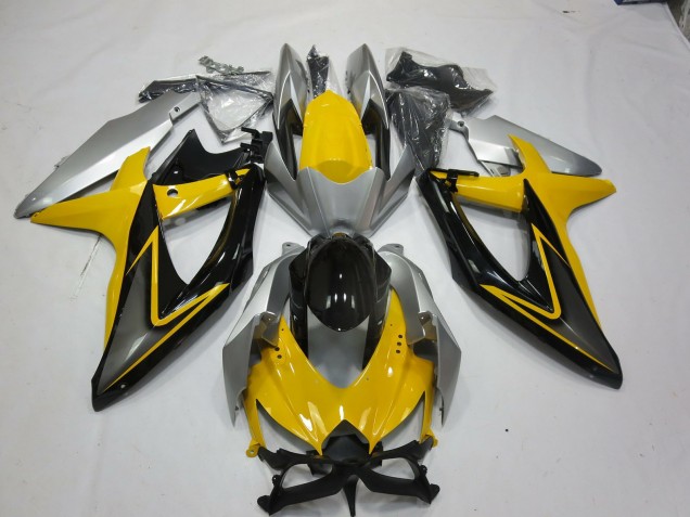 2008-2010 Giallo Nero Suzuki GSXR 600-750 Carena Moto 2008-2010 Giallo Nero Suzuki GSXR 600-750 Carena Moto