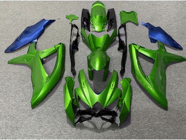 2008-2010 Verde & Blu Suzuki GSXR 600-750 Carena Moto