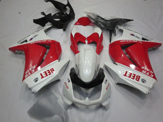 2008-2012 Beet Rossa & Bianca Kawasaki Ninja 250 Carena Moto 2008-2012 Beet Rossa & Bianca Kawasaki Ninja 250 Carena Moto