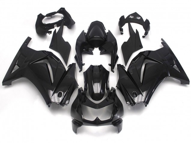 2008-2012 Nero Lucido Liscio Kawasaki Ninja 250 Carena Moto 2008-2012 Nero Lucido Liscio Kawasaki Ninja 250 Carena Moto