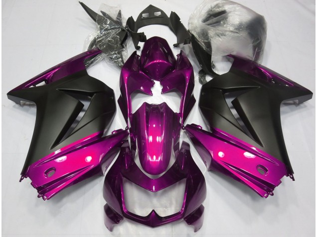 2008-2012 Rosa & Nero Opaco Kawasaki Ninja 250 Carena Moto 2008-2012 Rosa & Nero Opaco Kawasaki Ninja 250 Carena Moto