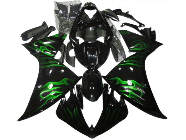 2009-2011 Nero & Verde Fiamma Yamaha R1 Carena Moto 2009-2011 Nero & Verde Fiamma Yamaha R1 Carena Moto