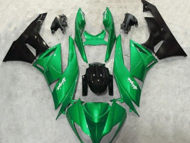 2009-2012 Verde Brillante Brillante Kawasaki ZX6R Carena Moto