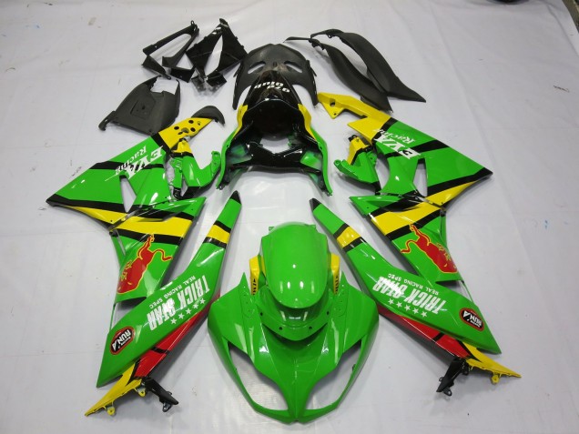 2009-2012 Verde Giallo Kawasaki ZX6R Carena Moto 2009-2012 Verde Giallo Kawasaki ZX6R Carena Moto