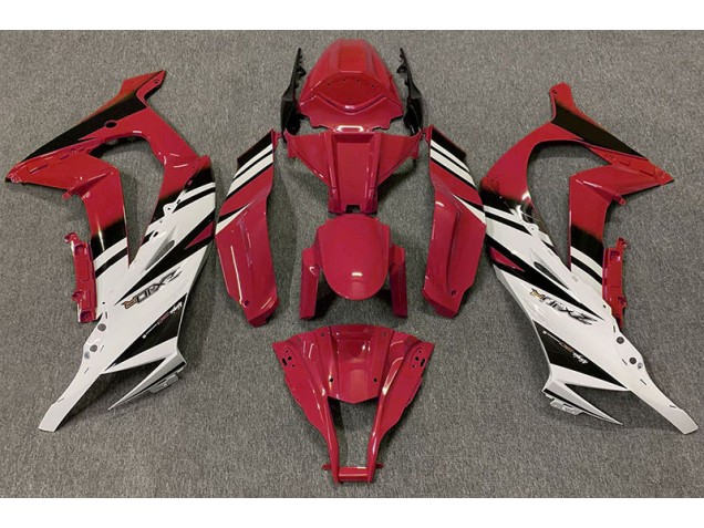 2011-2015 Rosso Lucido & Bianco Kawasaki ZX10R Carena Moto 2011-2015 Rosso Lucido & Bianco Kawasaki ZX10R Carena Moto