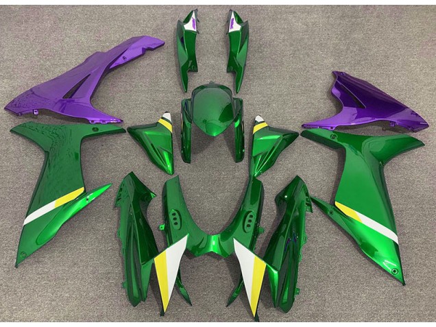 2011-2024 Verde Lucido & Viola Suzuki GSXR 600-750 Carena Moto 2011-2024 Verde Lucido & Viola Suzuki GSXR 600-750 Carena Moto