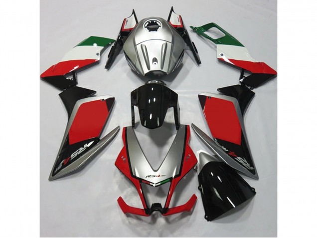 2012-2015 Argento & Rosso Aprilia RS4 125 Carena Moto 2012-2015 Argento & Rosso Aprilia RS4 125 Carena Moto