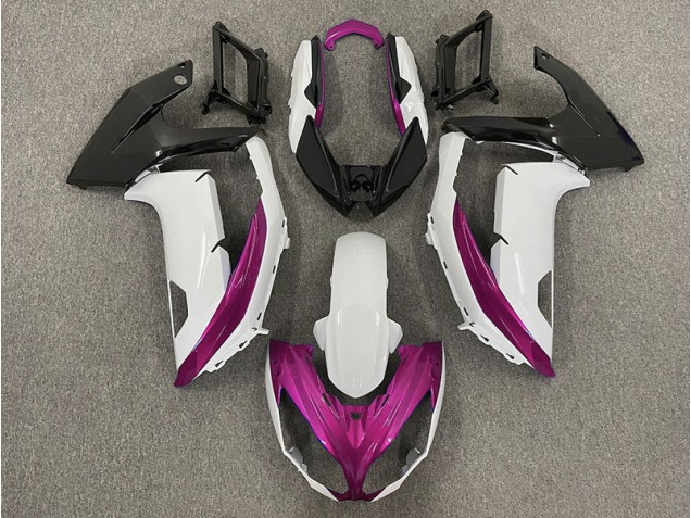 2012-2016 Bianco Lucido & Magenta Kawasaki Ninja 650R Carena Moto 2012-2016 Bianco Lucido & Magenta Kawasaki Ninja 650R Carena Moto