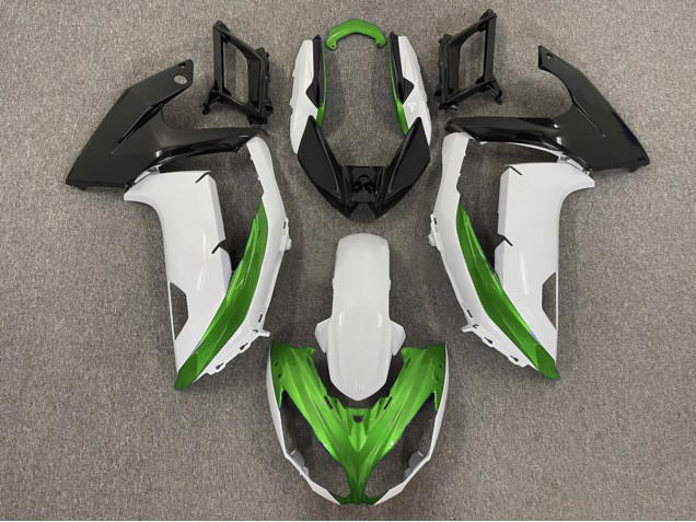 2012-2016 Bianco Lucido & Verde Kawasaki Ninja 650R Carena Moto 2012-2016 Bianco Lucido & Verde Kawasaki Ninja 650R Carena Moto
