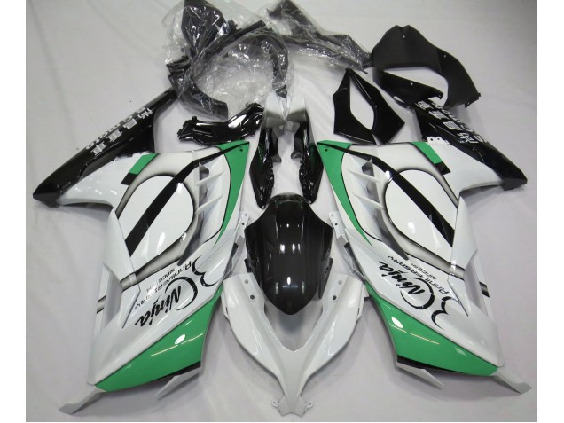 2013-2018 Bianco Lucido & Verde Kawasaki Ninja 300 Carena Moto 2013-2018 Bianco Lucido & Verde Kawasaki Ninja 300 Carena Moto