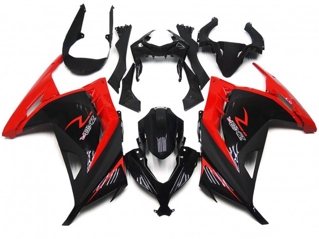 2013-2018 Rosso & Nero Lucido Kawasaki Ninja 300 Carena Moto 2013-2018 Rosso & Nero Lucido Kawasaki Ninja 300 Carena Moto