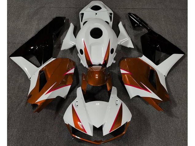 2013-2023 Arancio Lucido Bianco & Rosso Honda CBR600RR Carena Moto 2013-2023 Arancio Lucido Bianco & Rosso Honda CBR600RR Carena Moto