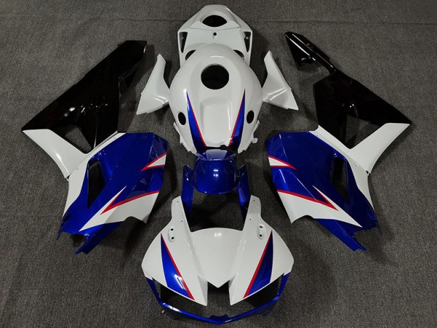 2013-2023 Bianco Lucido & Blu Intenso Honda CBR600RR Carena Moto 2013-2023 Bianco Lucido & Blu Intenso Honda CBR600RR Carena Moto
